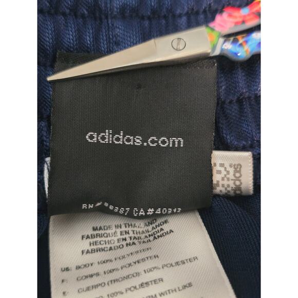 Adidas Clima365 Navy Blue White Stripe Snap Away Sides Men's Athletic Pants XL - Picture 6 of 6